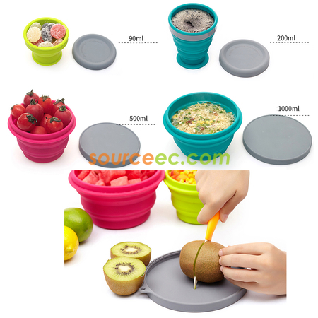Customization Silicone Folding Bowl Corporate Gifts