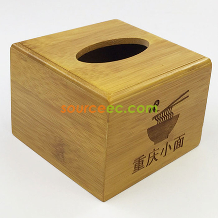Customization Bamboo Tissue Box Corporate Gifts