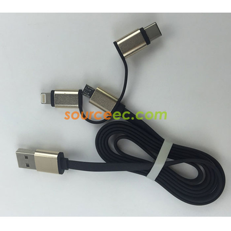 Customization 3 In 1 USB Charging Cable Corporate Gifts