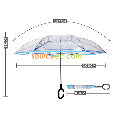 Customization Transparent Inverted Umbrella Corporate Gifts