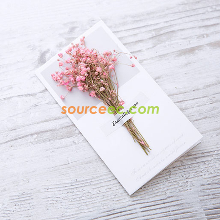 Customization Dried Flower Greeting Card Corporate Gifts