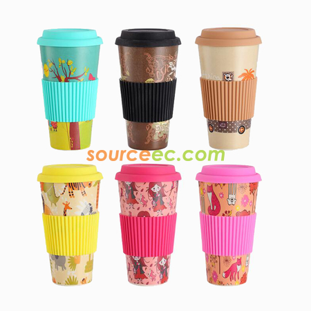 Customization Bamboo Fiber Coffee Cup Corporate Gifts