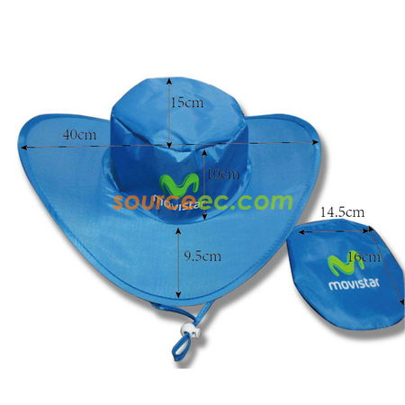 Customization Nylon Foldable Cowboy Hat Corporate Gifts