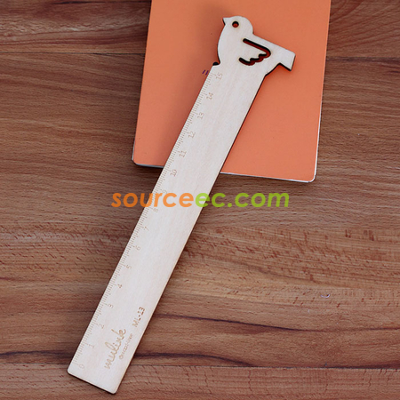 Customization Animal Wooden Ruler Corporate Gifts