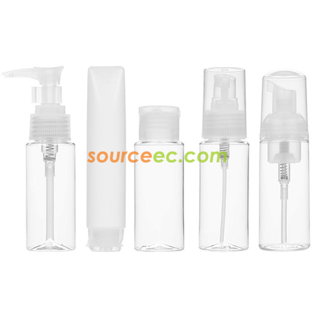 Customization Travel Bottles Kit in PVC Toiletries Pouch (Airline Approved Capacity) Corporate Gifts