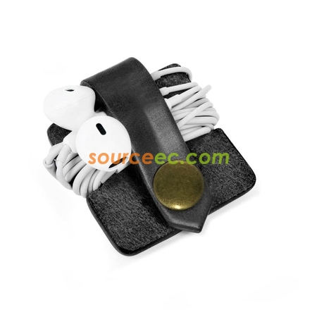 Customization Winder PU Cable Organizer Corporate Gifts