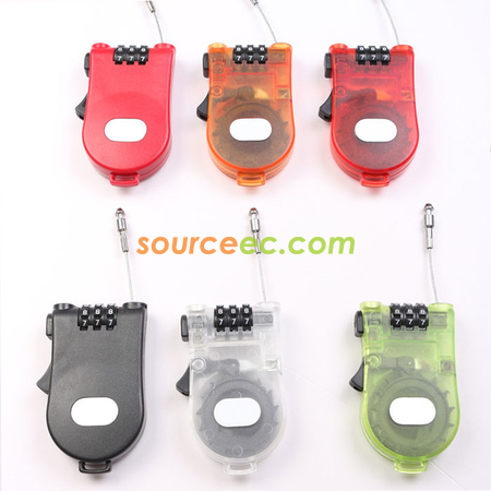 Customization Retractable Travel Cable Lock Corporate Gifts