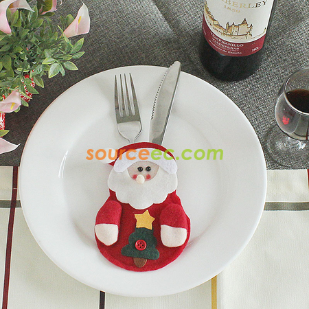 Customization Christmas Cutlery Set Cover Corporate Gifts