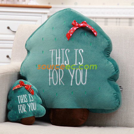 Customization Christmas Tree Cushion Corporate Gifts