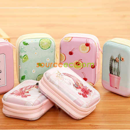 Customization Tin Plate Zipper Coin Purse Corporate Gifts