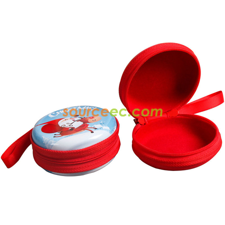 Customization Tin Plate Zipper Coin Purse Corporate Gifts
