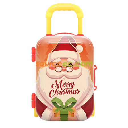 Customization Luggage-shape Tinplate Storage Box Corporate Gifts