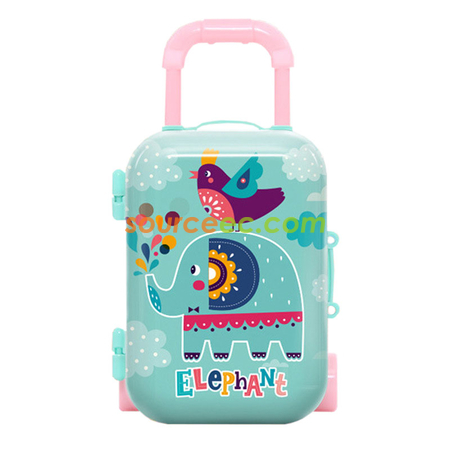 Customization Luggage-shape Tinplate Storage Box Corporate Gifts