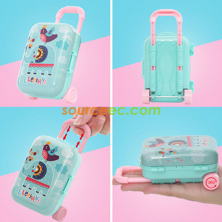 Customization Luggage-shape Tinplate Storage Box Corporate Gifts