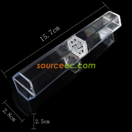 Customization Transparent Hexagonal Pen Case Corporate Gifts