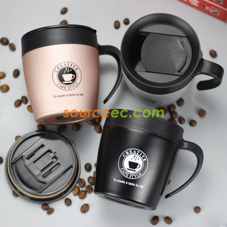 330ML Stainless Steel Mug with Handle - Corporate Gifts Singapore ...