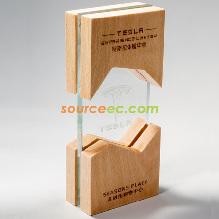 Customization Wooden Crystal Trophy Corporate Gifts