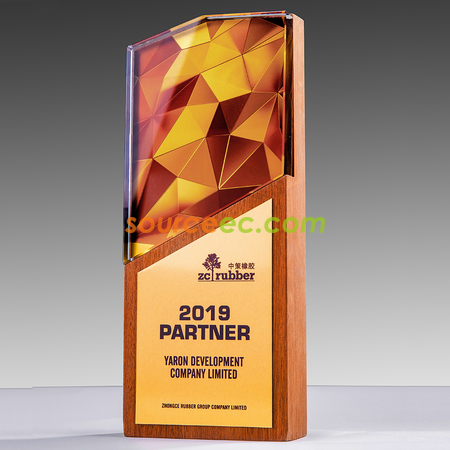 Customization Wooden Crystal Trophy Corporate Gifts