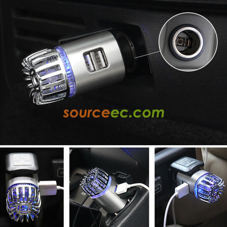 Customization Car Air Purifier with Double USB Corporate Gifts