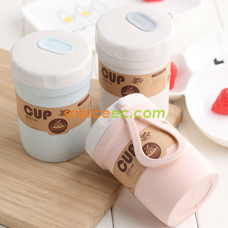 Customization 300ML Wheat Straw Soup Cup Corporate Gifts