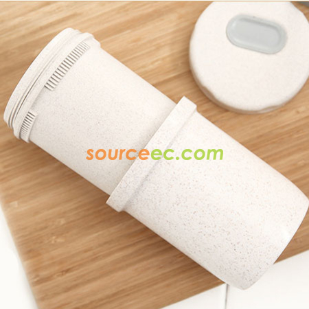 Customization 300ML Wheat Straw Soup Cup Corporate Gifts