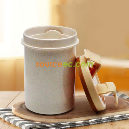 Customization 600ML Wheat Straw Soup Cup Corporate Gifts