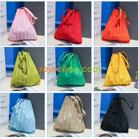 Customization Pleated-design Canvas Bag Corporate Gifts