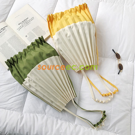 Customization Pleated-design Canvas Bag Corporate Gifts