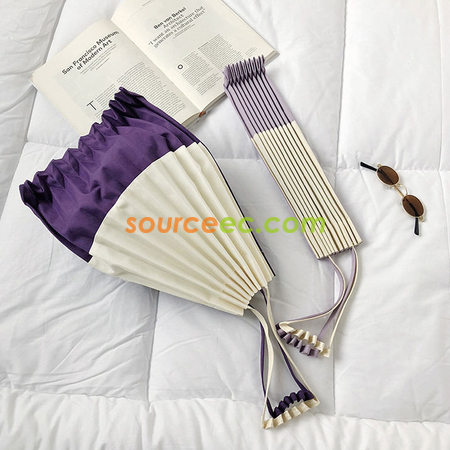 Customization Pleated-design Canvas Bag Corporate Gifts
