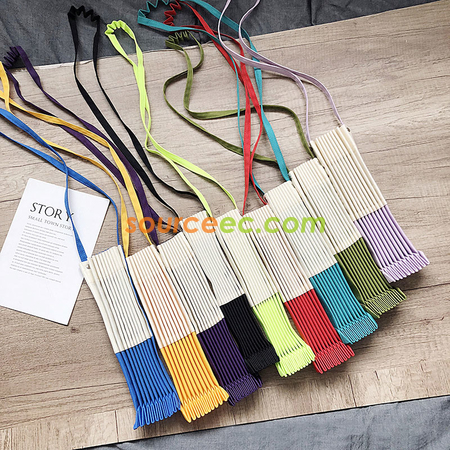 Customization Pleated-design Canvas Bag Corporate Gifts