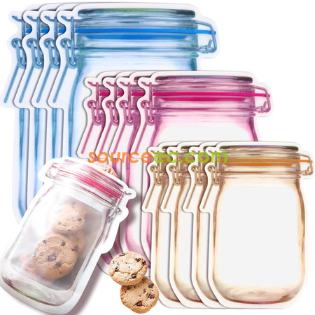 Mason jar reusable bags top