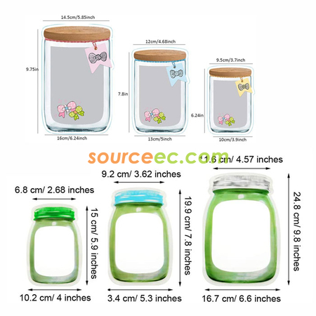 Customization Reusable Mason Jar Bags Corporate Gifts