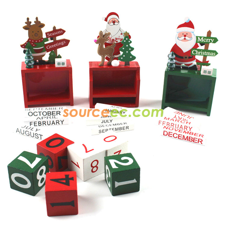 Customization Christmas Wooden Calendar Corporate Gifts