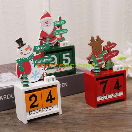 Customization Christmas Wooden Calendar Corporate Gifts