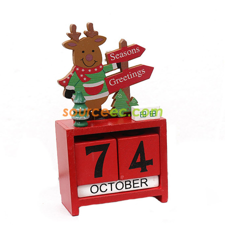 Customization Christmas Wooden Calendar Corporate Gifts