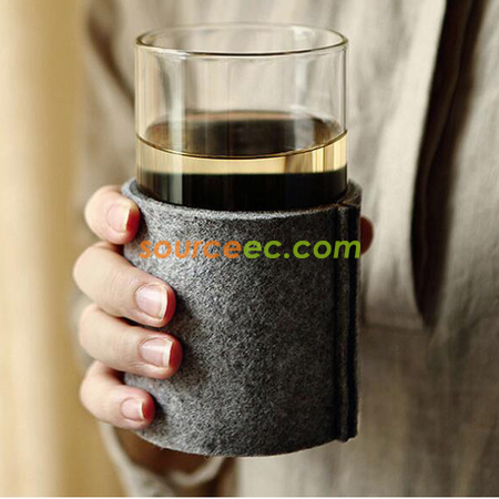 Customization Felt Heat Insulation Cup Cover Corporate Gifts