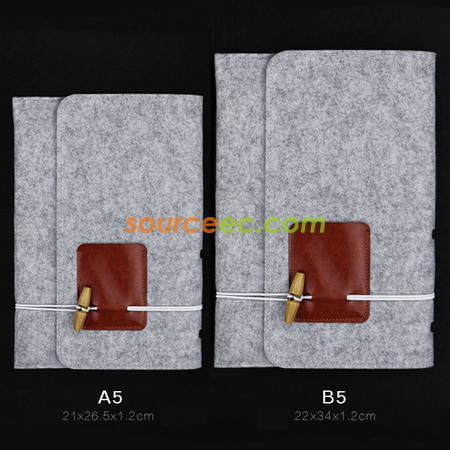 Customization Felt Notebook Cover Corporate Gifts