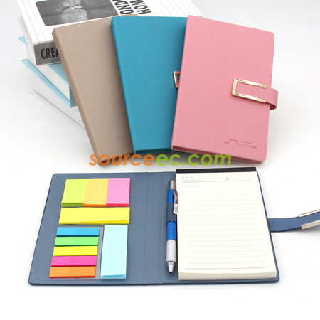 Customization PU Notebook with Sticky Corporate Gifts