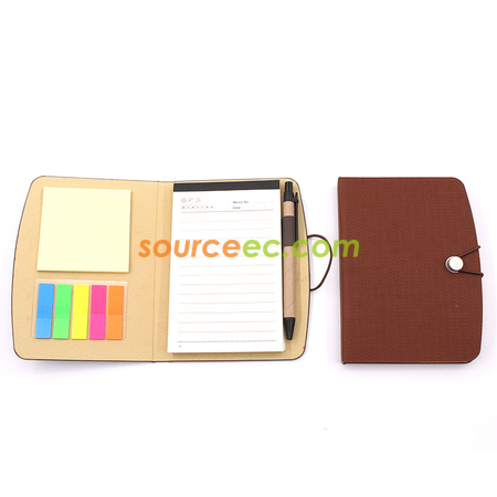 Customization PU Notebook with Sticky Corporate Gifts