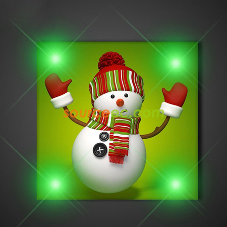 Customization Christmas LED Badge Corporate Gifts