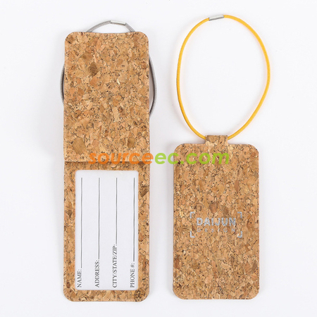 Customization Pu Cork Luggage Tag Corporate Gifts
