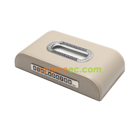 Customization Tissue Box With Parking Card Corporate Gifts