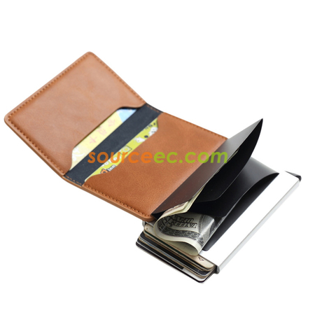 Customization Pu RFID Card Holder Corporate Gifts