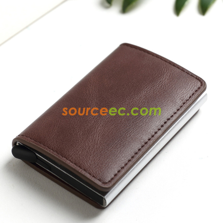 Customization Pu RFID Card Holder Corporate Gifts