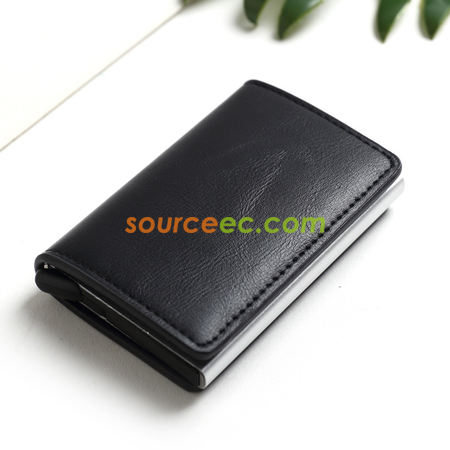 Customization Pu RFID Card Holder Corporate Gifts