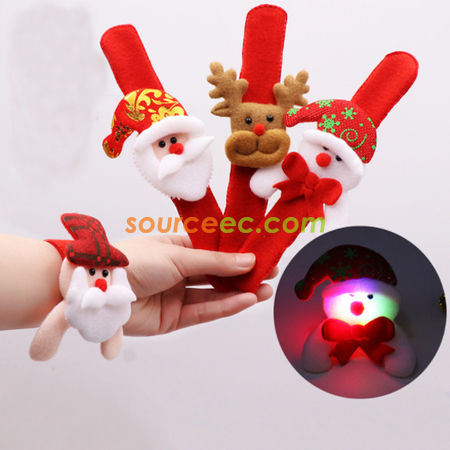 Customization Christmas Wristband With LED Corporate Gifts