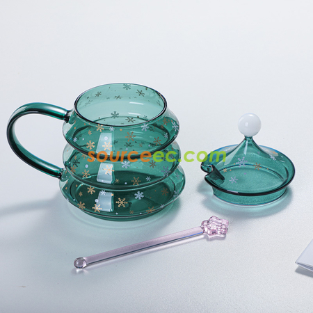 Customization Christmas Tree Glass Corporate Gifts