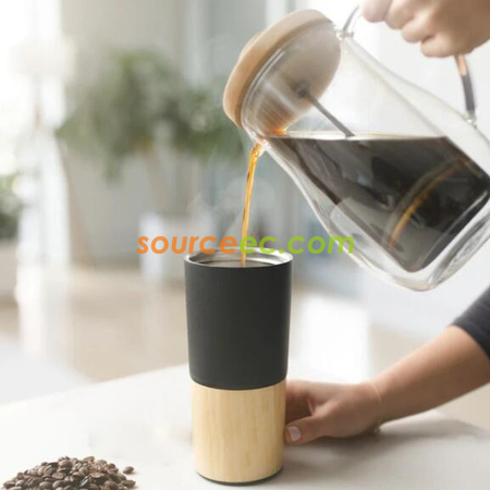 Customization Stainless Steel Bamboo Cup Corporate Gifts