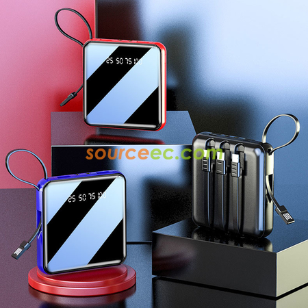 Customization 10000mAh Power Bank with In-Built Type C / Micro / Lightning Corporate Gifts