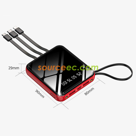 Customization 10000mAh Power Bank with In-Built Type C / Micro / Lightning Corporate Gifts
